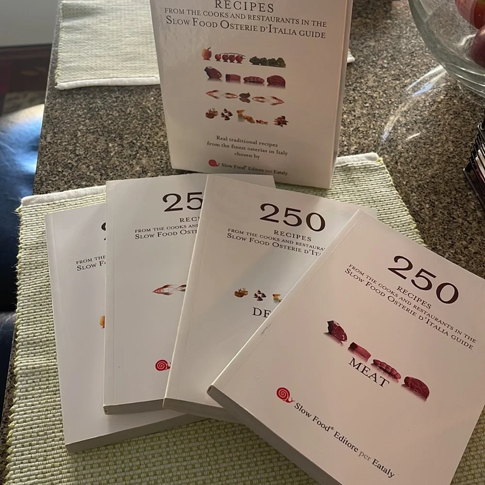 Eataly cookbook set - Brand New!